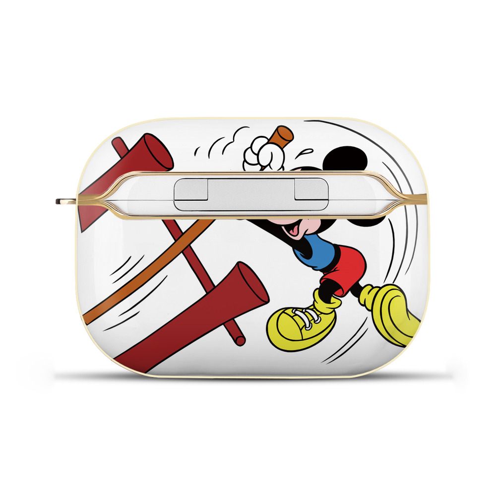 （画像用） ミッキーマウス Mickey Mouse 【AirPods Pro用】ハードシェル保護ケース｜耐衝撃・防指紋・カラビナ付き商品仕様
