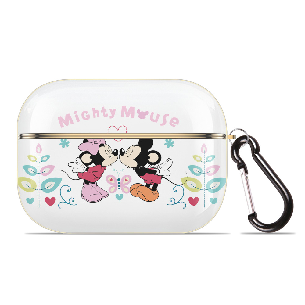 （画像用） ミッキーマウス Mickey Mouse 【AirPods Pro用】ハードシェル保護ケース｜耐衝撃・防指紋・カラビナ付き商品仕様