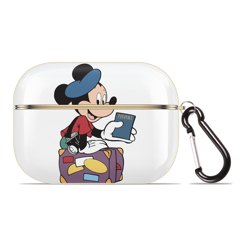 （画像用） ミッキーマウス Mickey Mouse 【AirPods Pro用】ハードシェル保護ケース｜耐衝撃・防指紋・カラビナ付き商品仕様