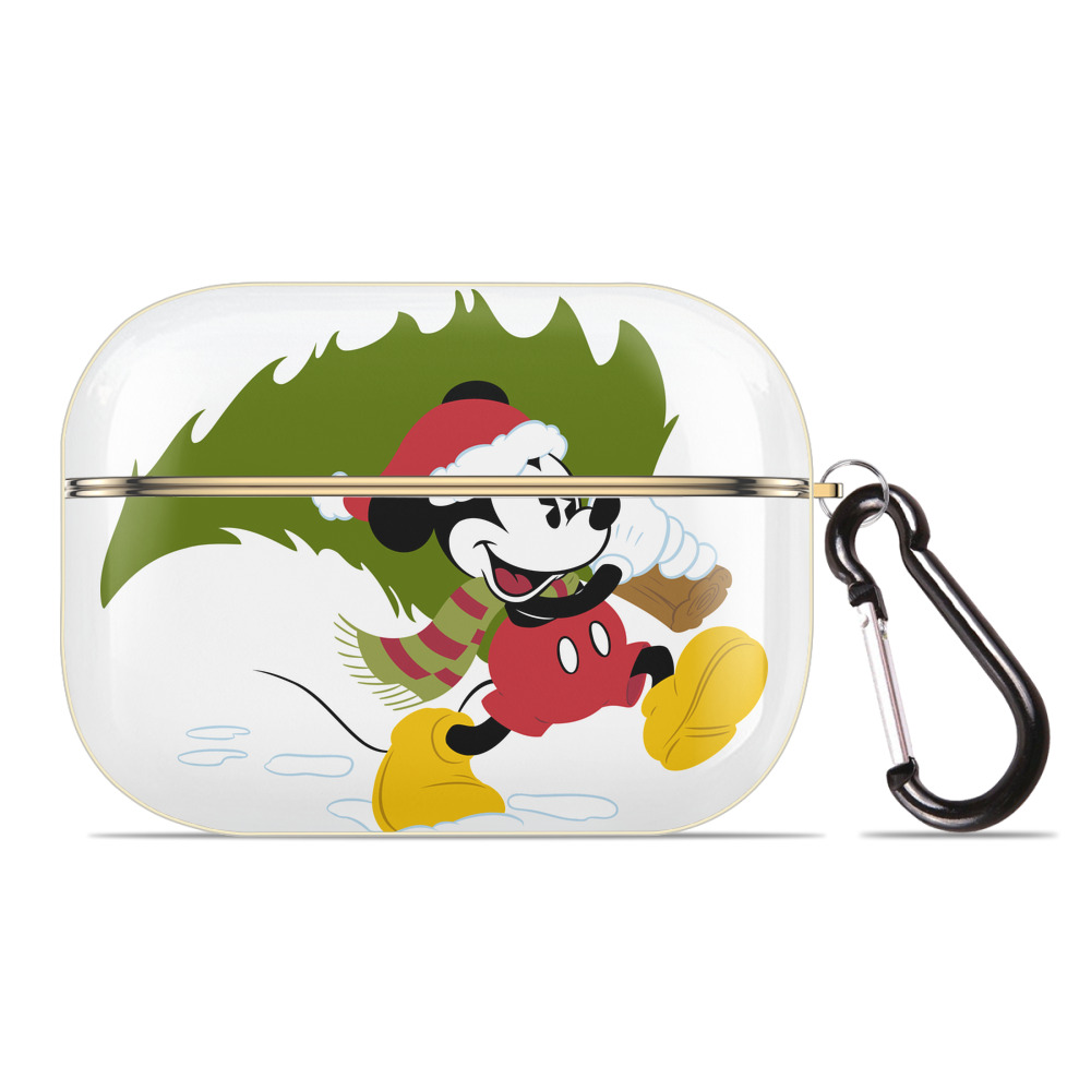 （画像用） ミッキーマウス Mickey Mouse 【AirPods Pro用】ハードシェル保護ケース｜耐衝撃・防指紋・カラビナ付き商品仕様