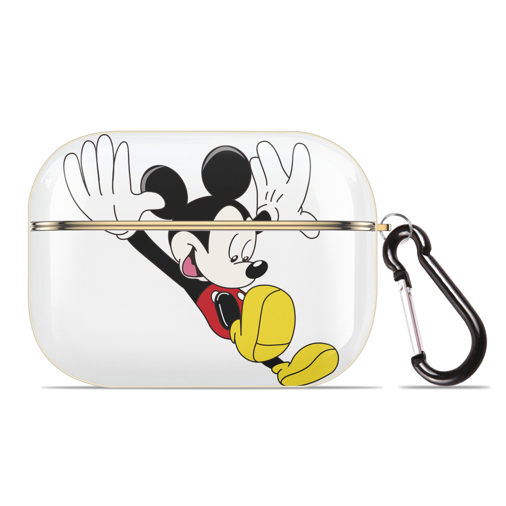 （画像用） ミッキーマウス Mickey Mouse 【AirPods Pro用】ハードシェル保護ケース｜耐衝撃・防指紋・カラビナ付き商品仕様