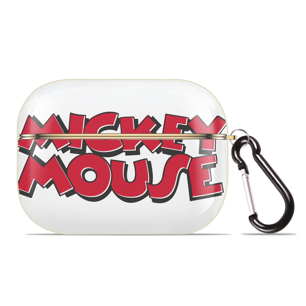 （画像用） ミッキーマウス Mickey Mouse 【AirPods Pro用】ハードシェル保護ケース｜耐衝撃・防指紋・カラビナ付き商品仕様