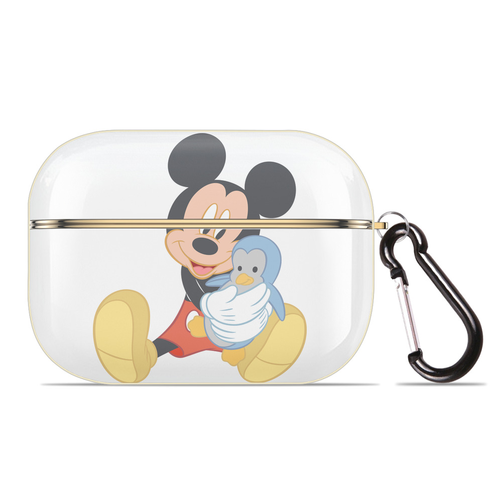 （画像用） ミッキーマウス Mickey Mouse 【AirPods Pro用】ハードシェル保護ケース｜耐衝撃・防指紋・カラビナ付き商品仕様