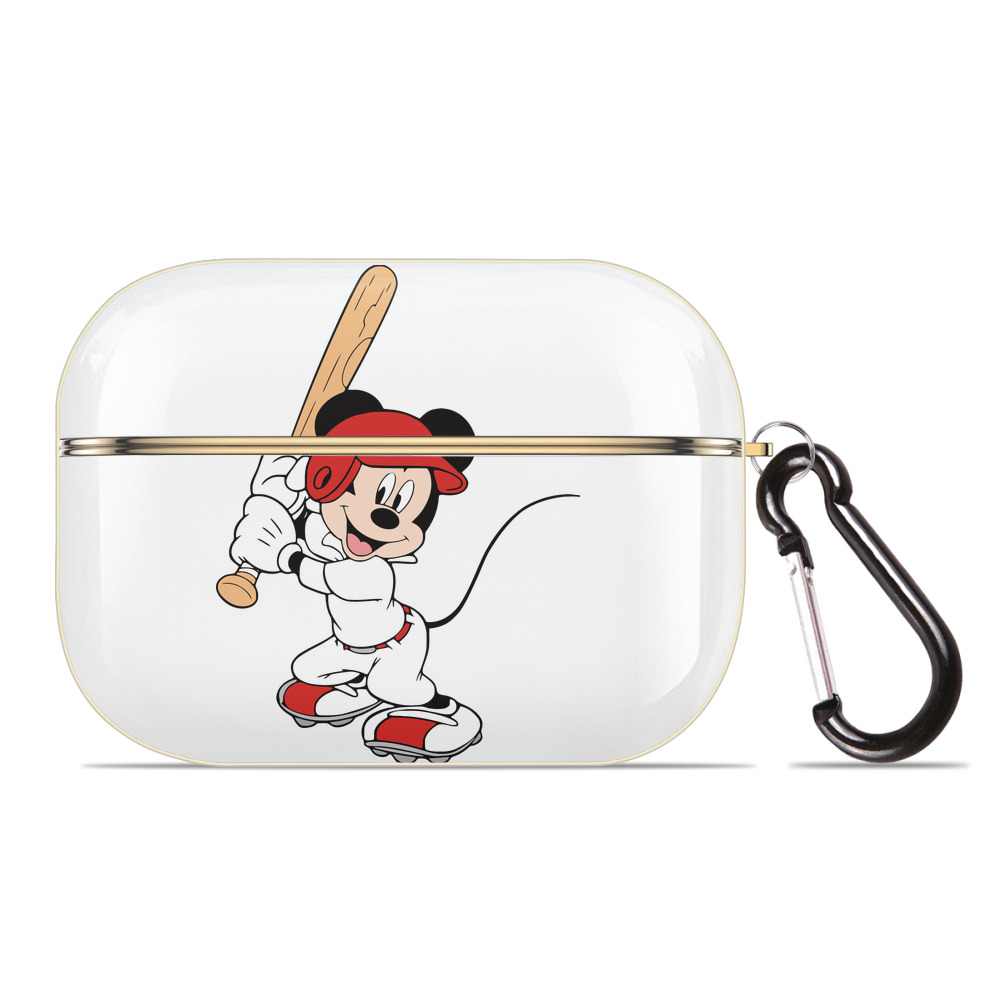 （画像用） ミッキーマウス Mickey Mouse 【AirPods Pro用】ハードシェル保護ケース｜耐衝撃・防指紋・カラビナ付き商品仕様