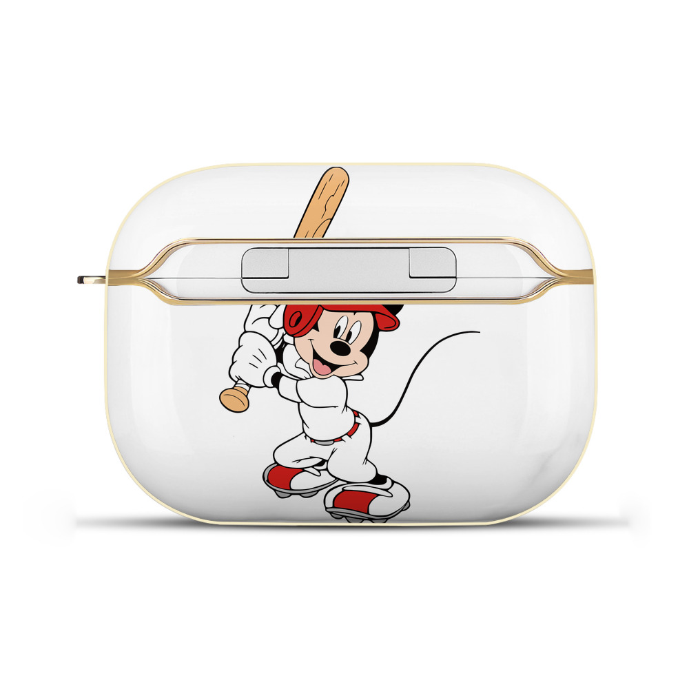 （画像用） ミッキーマウス Mickey Mouse 【AirPods Pro用】ハードシェル保護ケース｜耐衝撃・防指紋・カラビナ付き商品仕様