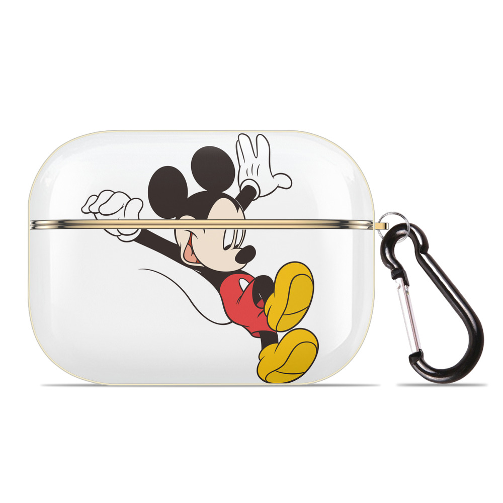 （画像用） ミッキーマウス Mickey Mouse 【AirPods Pro用】ハードシェル保護ケース｜耐衝撃・防指紋・カラビナ付き商品仕様