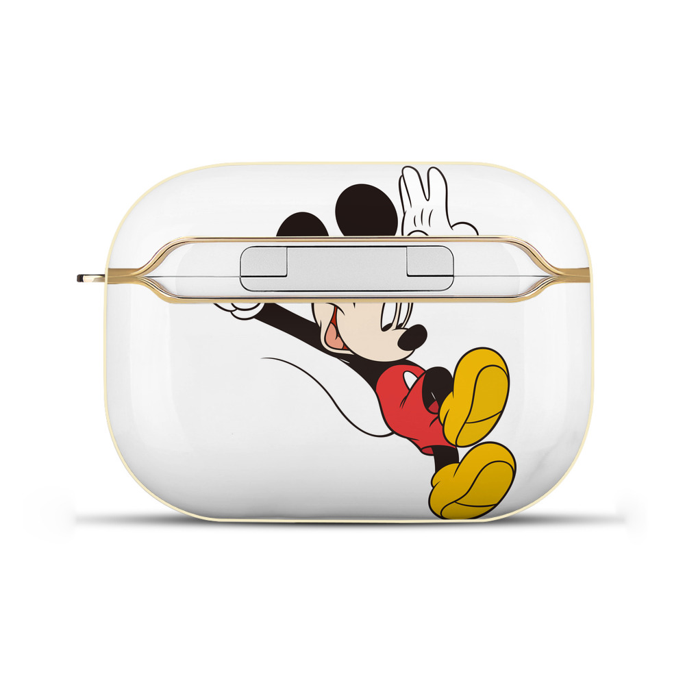 （画像用） ミッキーマウス Mickey Mouse 【AirPods Pro用】ハードシェル保護ケース｜耐衝撃・防指紋・カラビナ付き商品仕様