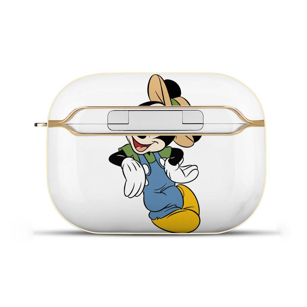 （画像用） ミッキーマウス Mickey Mouse 【AirPods Pro用】ハードシェル保護ケース｜耐衝撃・防指紋・カラビナ付き商品仕様