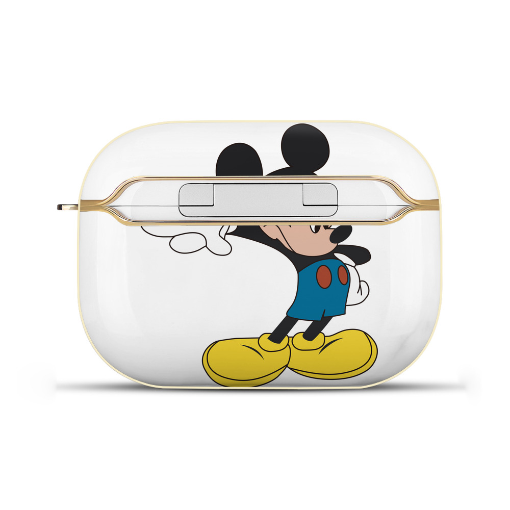 （画像用） ミッキーマウス Mickey Mouse 【AirPods Pro用】ハードシェル保護ケース｜耐衝撃・防指紋・カラビナ付き商品仕様