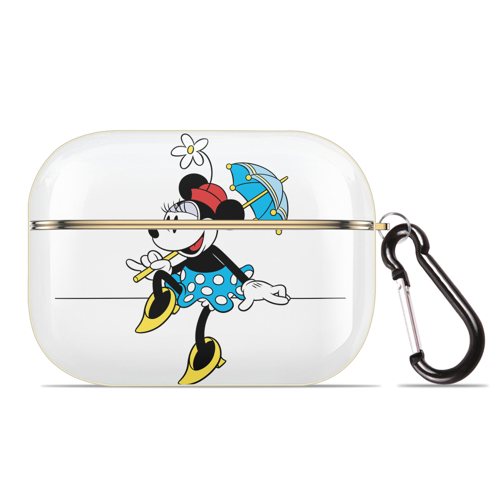 （画像用） ミッキーマウス Mickey Mouse 【AirPods Pro用】ハードシェル保護ケース｜耐衝撃・防指紋・カラビナ付き商品仕様
