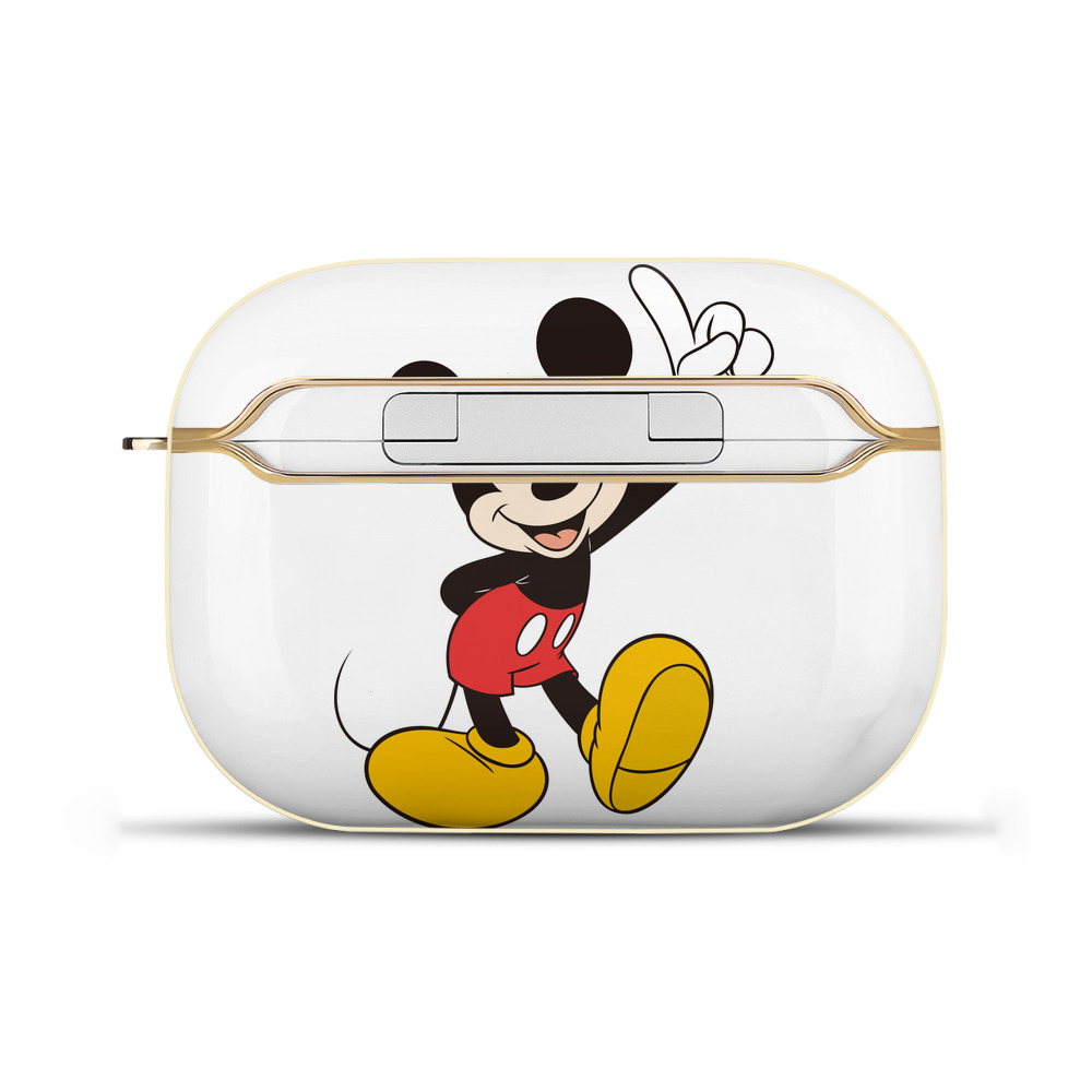 （画像用） ミッキーマウス Mickey Mouse 【AirPods Pro用】ハードシェル保護ケース｜耐衝撃・防指紋・カラビナ付き商品仕様