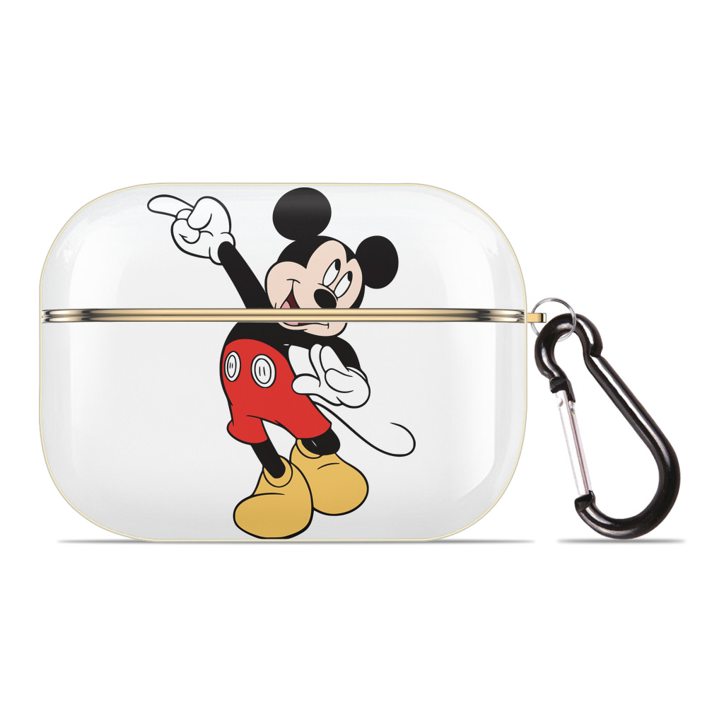 （画像用） ミッキーマウス Mickey Mouse 【AirPods Pro用】ハードシェル保護ケース｜耐衝撃・防指紋・カラビナ付き商品仕様