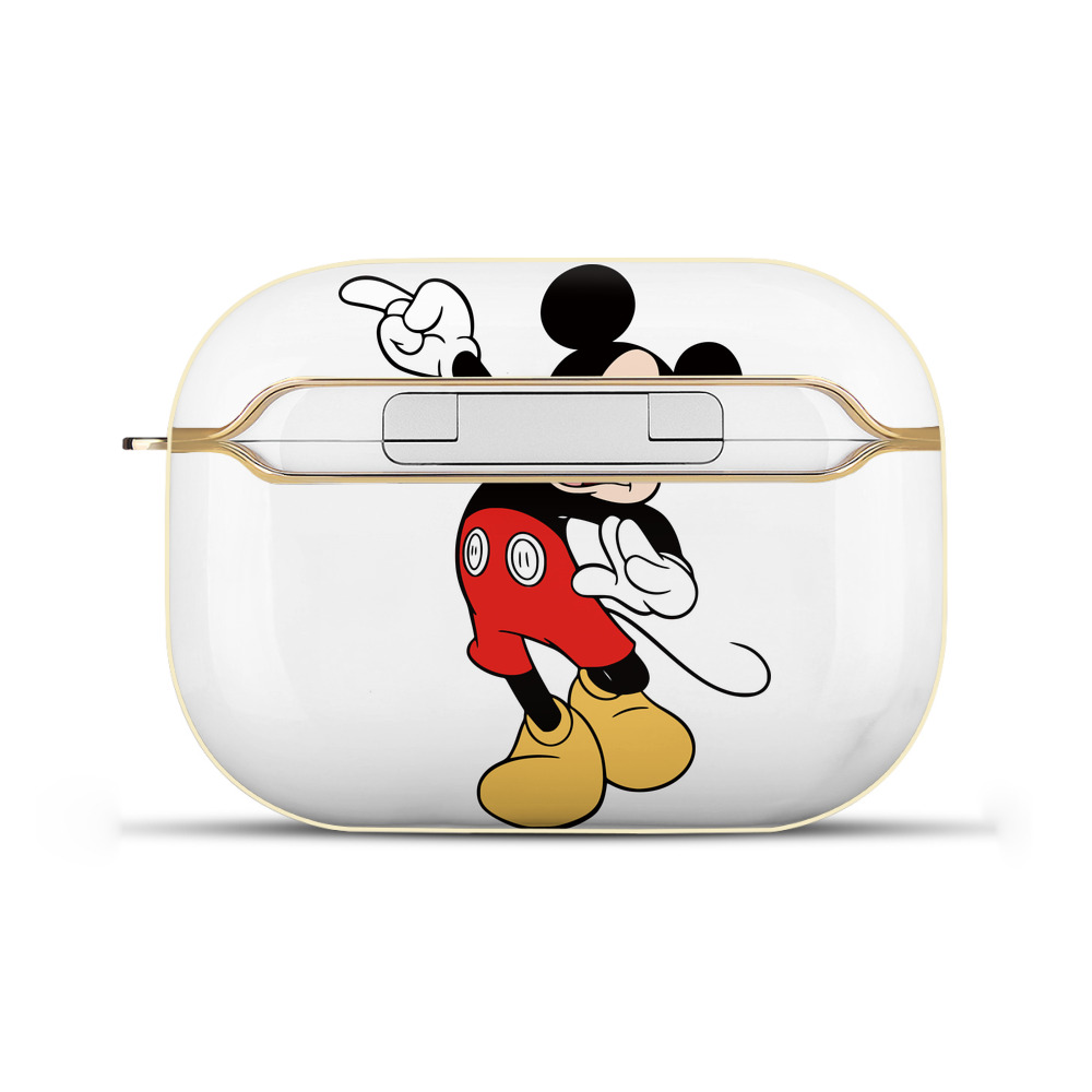 （画像用） ミッキーマウス Mickey Mouse 【AirPods Pro用】ハードシェル保護ケース｜耐衝撃・防指紋・カラビナ付き商品仕様