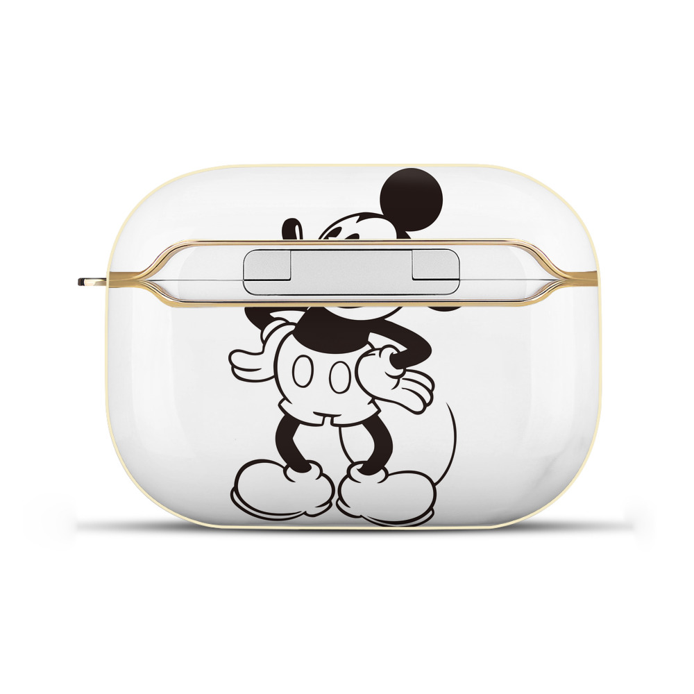 （画像用） ミッキーマウス Mickey Mouse 【AirPods Pro用】ハードシェル保護ケース｜耐衝撃・防指紋・カラビナ付き商品仕様