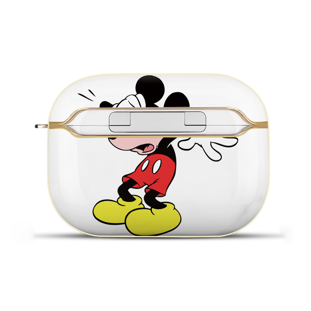 （画像用） ミッキーマウス Mickey Mouse 【AirPods Pro用】ハードシェル保護ケース｜耐衝撃・防指紋・カラビナ付き商品仕様