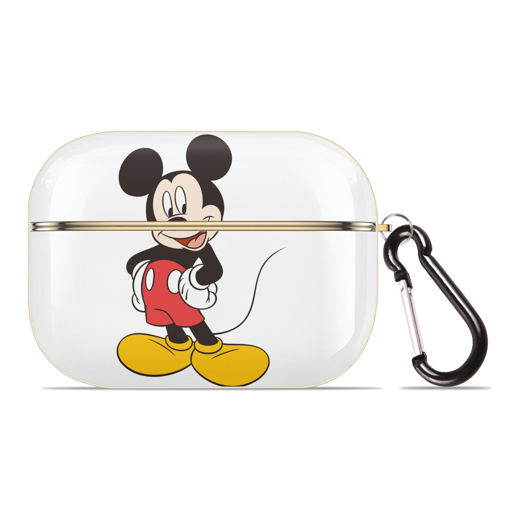（画像用） ミッキーマウス Mickey Mouse 【AirPods Pro用】ハードシェル保護ケース｜耐衝撃・防指紋・カラビナ付き商品仕様