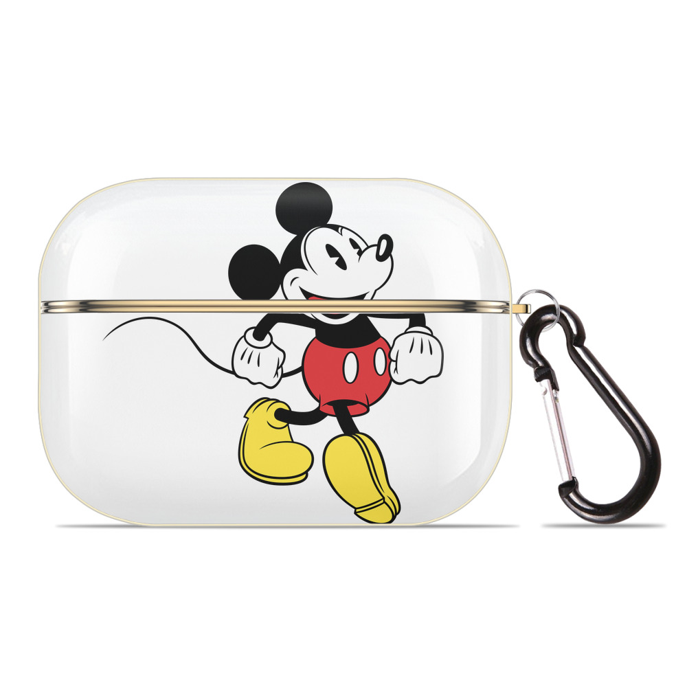 （画像用） ミッキーマウス Mickey Mouse 【AirPods Pro用】ハードシェル保護ケース｜耐衝撃・防指紋・カラビナ付き商品仕様