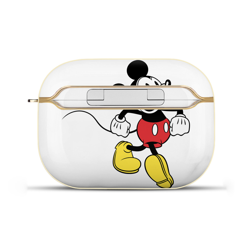 （画像用） ミッキーマウス Mickey Mouse 【AirPods Pro用】ハードシェル保護ケース｜耐衝撃・防指紋・カラビナ付き商品仕様