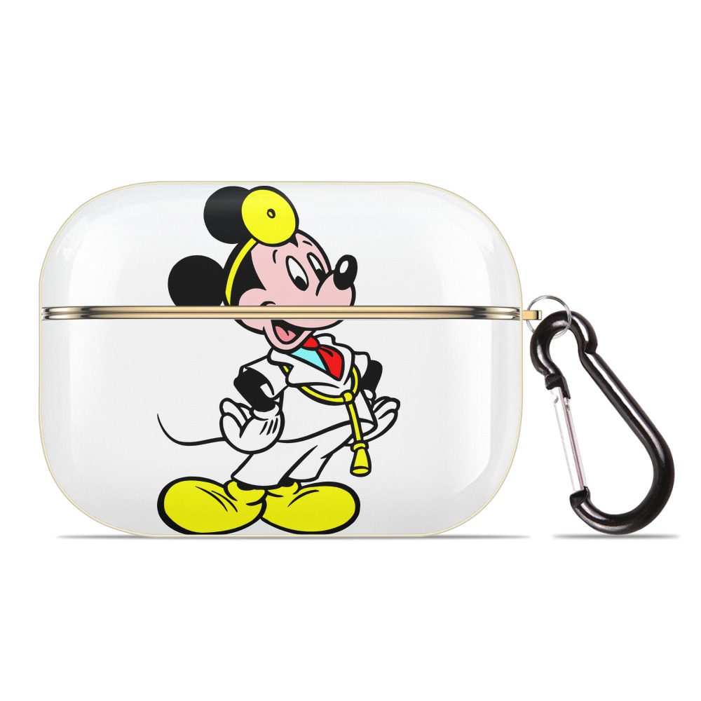 （画像用） ミッキーマウス Mickey Mouse 【AirPods Pro用】ハードシェル保護ケース｜耐衝撃・防指紋・カラビナ付き商品仕様