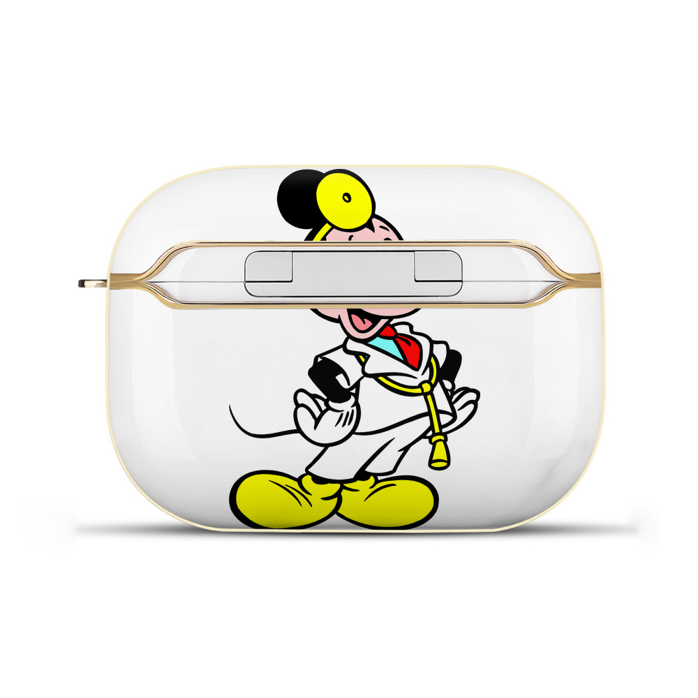 （画像用） ミッキーマウス Mickey Mouse 【AirPods Pro用】ハードシェル保護ケース｜耐衝撃・防指紋・カラビナ付き商品仕様