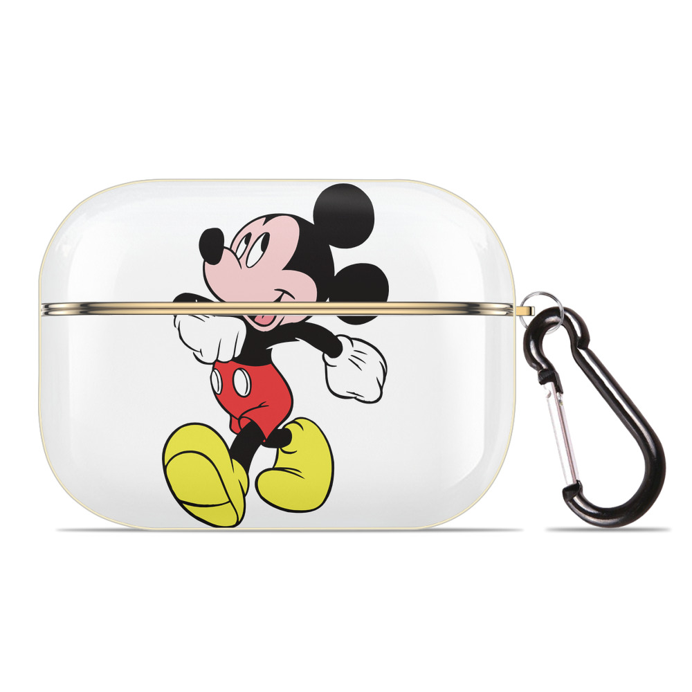 （画像用） ミッキーマウス Mickey Mouse 【AirPods Pro用】ハードシェル保護ケース｜耐衝撃・防指紋・カラビナ付き商品仕様