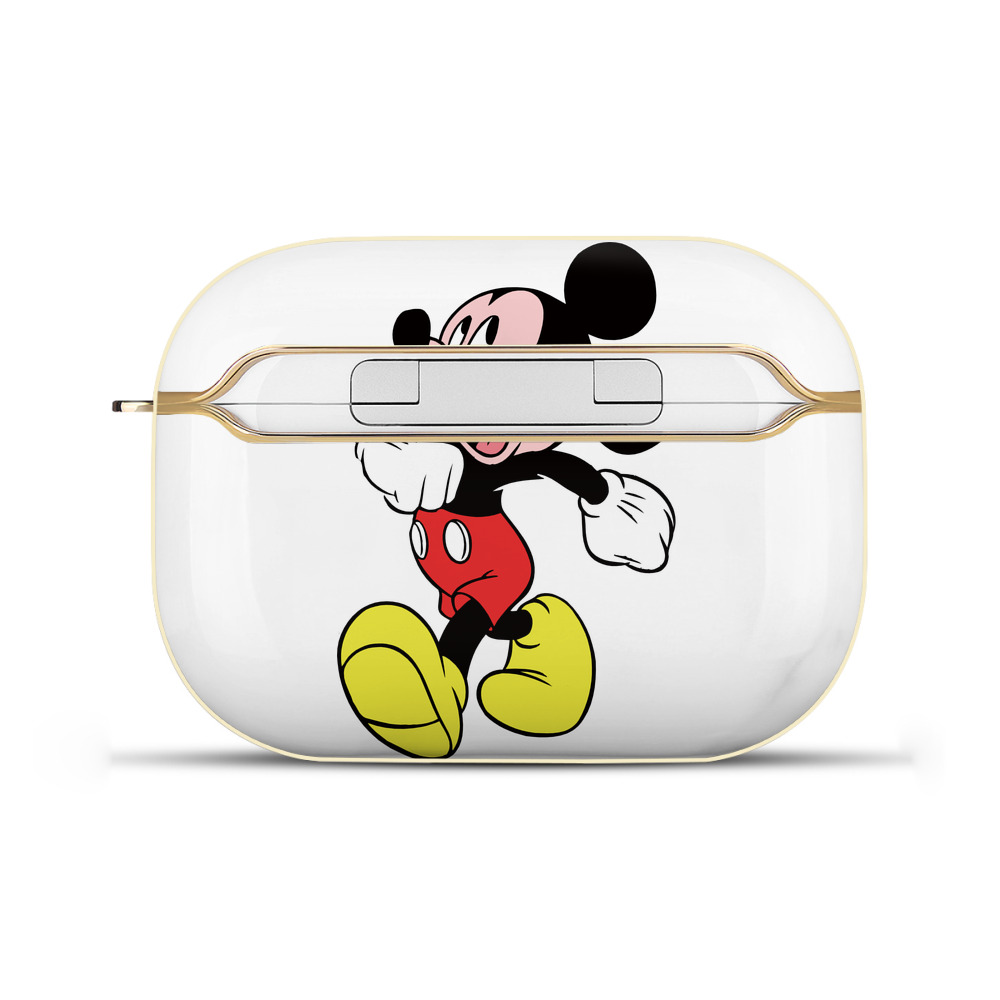 （画像用） ミッキーマウス Mickey Mouse 【AirPods Pro用】ハードシェル保護ケース｜耐衝撃・防指紋・カラビナ付き商品仕様