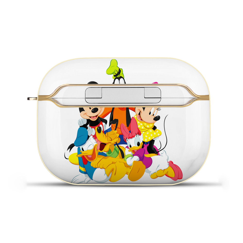 （画像用） ミッキーマウス Mickey Mouse 【AirPods Pro用】ハードシェル保護ケース｜耐衝撃・防指紋・カラビナ付き商品仕様