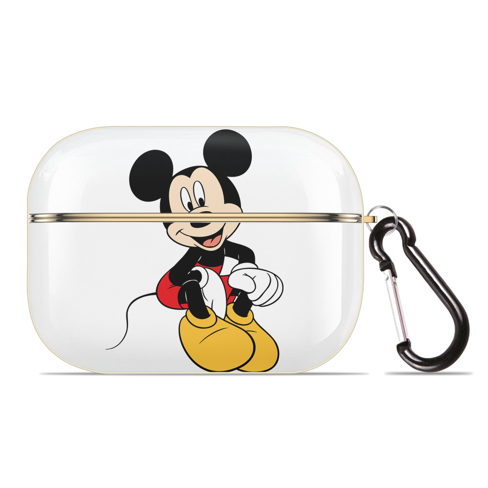 （画像用） ミッキーマウス Mickey Mouse 【AirPods Pro用】ハードシェル保護ケース｜耐衝撃・防指紋・カラビナ付き商品仕様