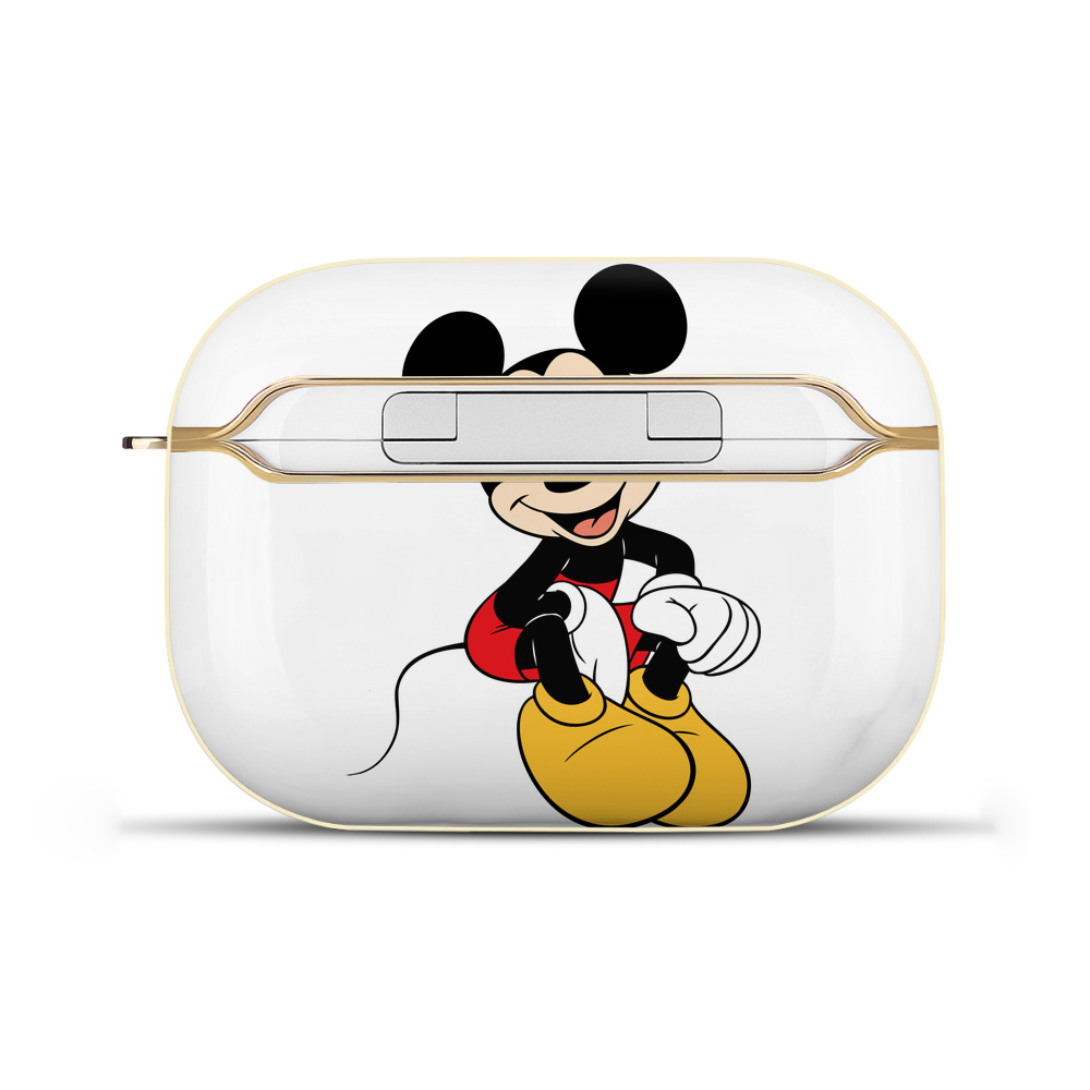 （画像用） ミッキーマウス Mickey Mouse 【AirPods Pro用】ハードシェル保護ケース｜耐衝撃・防指紋・カラビナ付き商品仕様