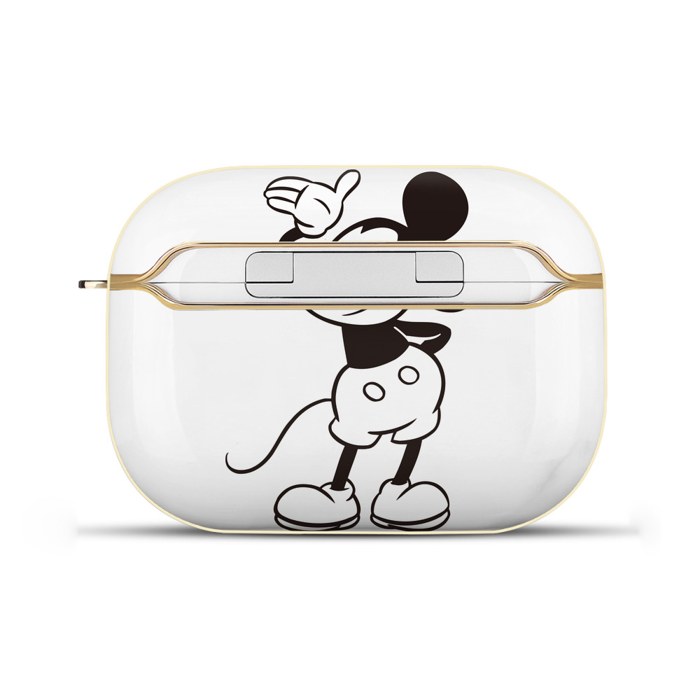 （画像用） ミッキーマウス Mickey Mouse 【AirPods Pro用】ハードシェル保護ケース｜耐衝撃・防指紋・カラビナ付き商品仕様