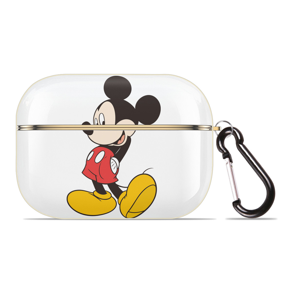 （画像用） ミッキーマウス Mickey Mouse 【AirPods Pro用】ハードシェル保護ケース｜耐衝撃・防指紋・カラビナ付き商品仕様