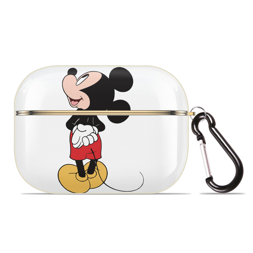 （画像用） ミッキーマウス Mickey Mouse 【AirPods Pro用】ハードシェル保護ケース｜耐衝撃・防指紋・カラビナ付き商品仕様