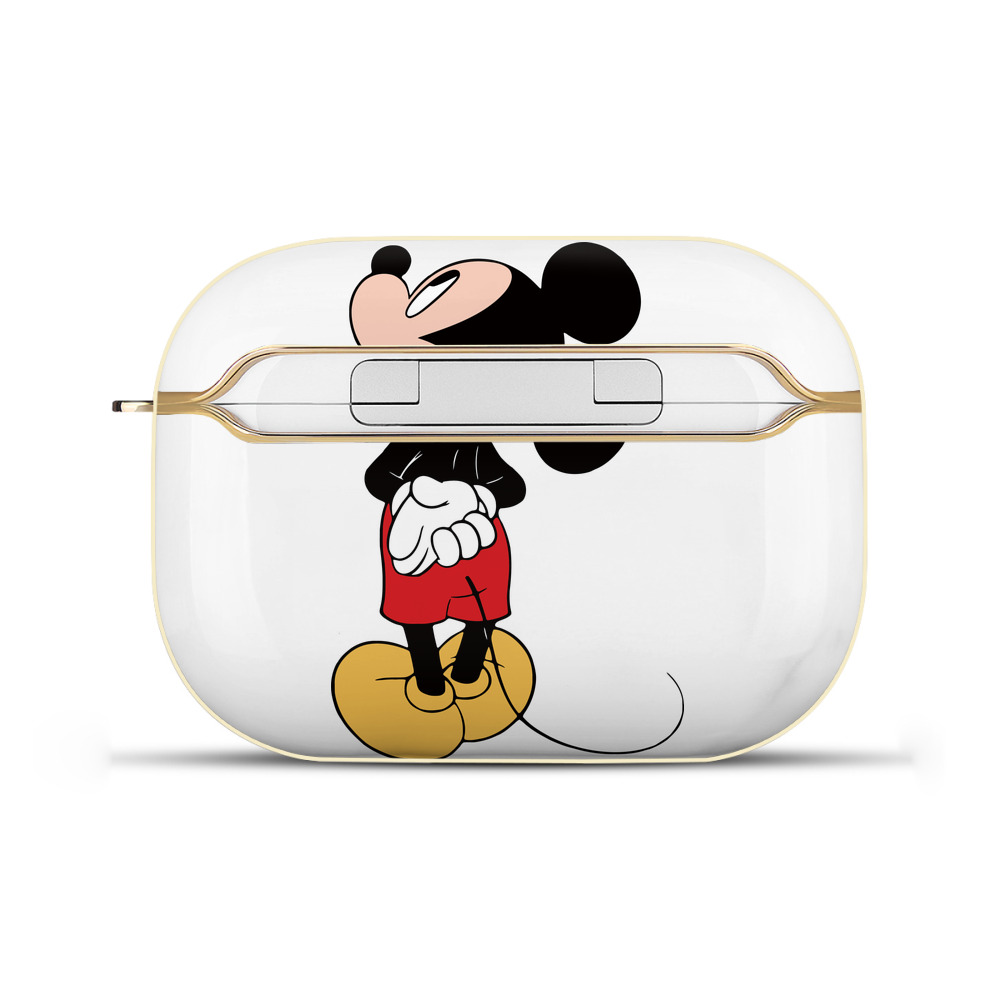 （画像用） ミッキーマウス Mickey Mouse 【AirPods Pro用】ハードシェル保護ケース｜耐衝撃・防指紋・カラビナ付き商品仕様