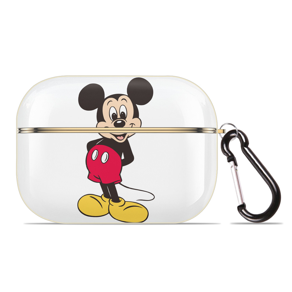 （画像用） ミッキーマウス Mickey Mouse 【AirPods Pro用】ハードシェル保護ケース｜耐衝撃・防指紋・カラビナ付き商品仕様