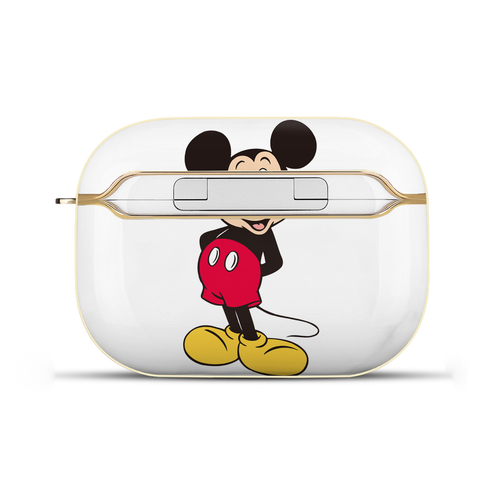 （画像用） ミッキーマウス Mickey Mouse 【AirPods Pro用】ハードシェル保護ケース｜耐衝撃・防指紋・カラビナ付き商品仕様