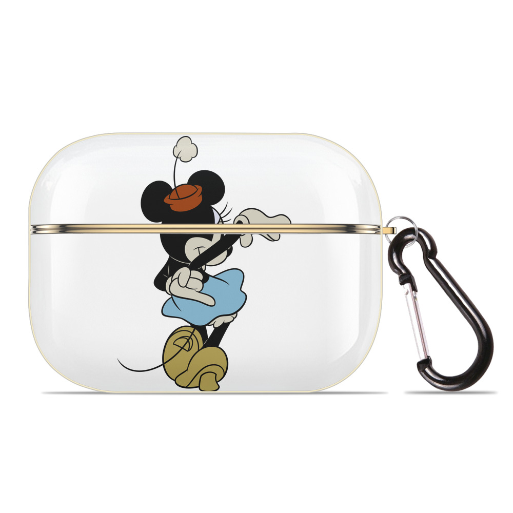 （画像用） ミッキーマウス Mickey Mouse 【AirPods Pro用】ハードシェル保護ケース｜耐衝撃・防指紋・カラビナ付き商品仕様