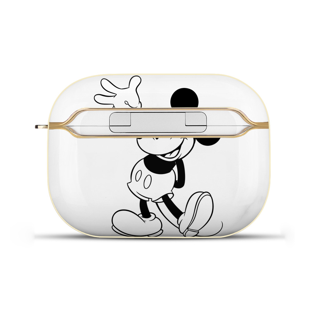 （画像用） ミッキーマウス Mickey Mouse 【AirPods Pro用】ハードシェル保護ケース｜耐衝撃・防指紋・カラビナ付き商品仕様