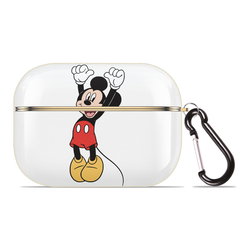 （画像用） ミッキーマウス Mickey Mouse 【AirPods Pro用】ハードシェル保護ケース｜耐衝撃・防指紋・カラビナ付き商品仕様