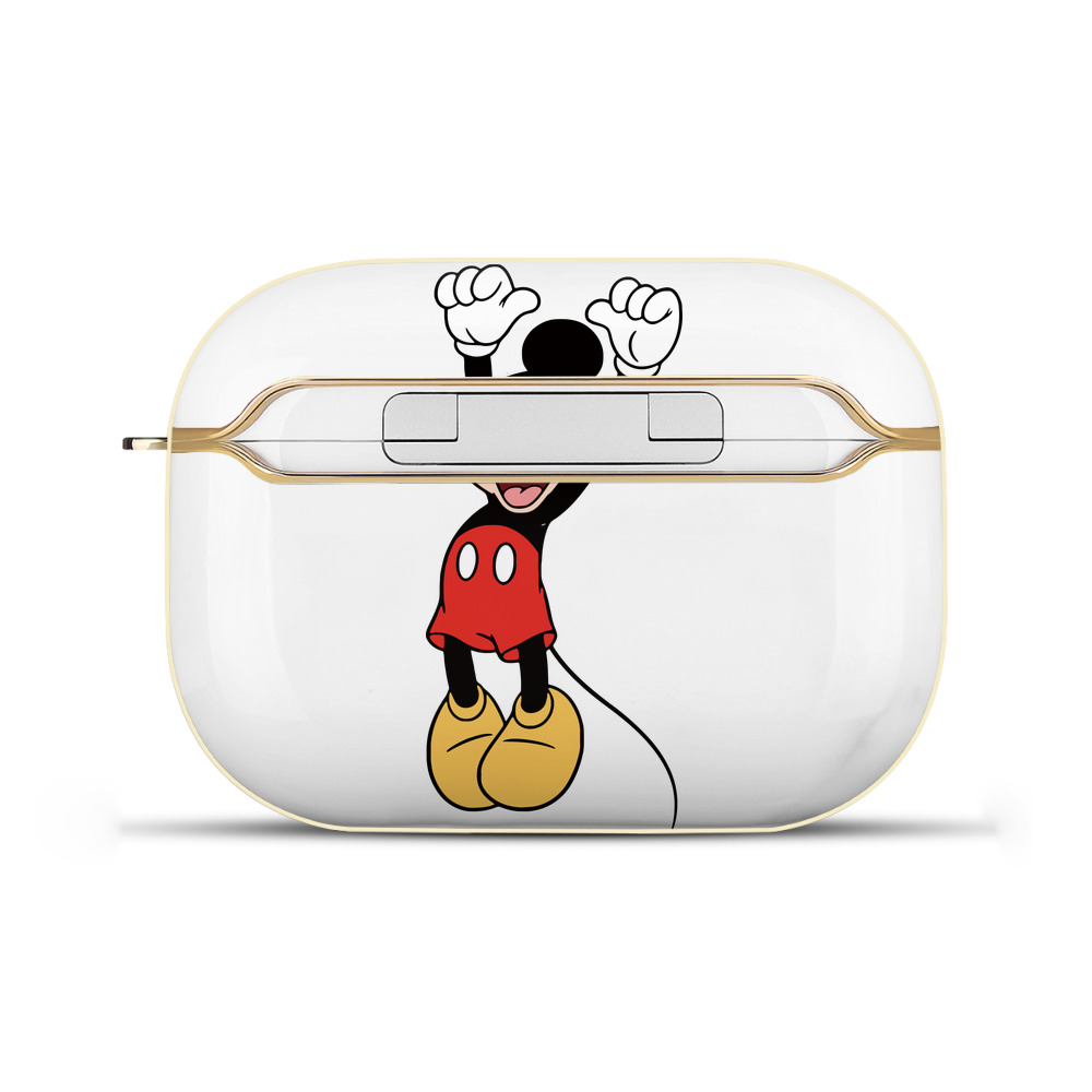 （画像用） ミッキーマウス Mickey Mouse 【AirPods Pro用】ハードシェル保護ケース｜耐衝撃・防指紋・カラビナ付き商品仕様