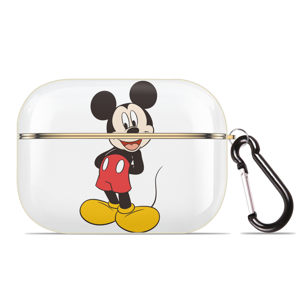 （画像用） ミッキーマウス Mickey Mouse 【AirPods Pro用】ハードシェル保護ケース｜耐衝撃・防指紋・カラビナ付き商品仕様