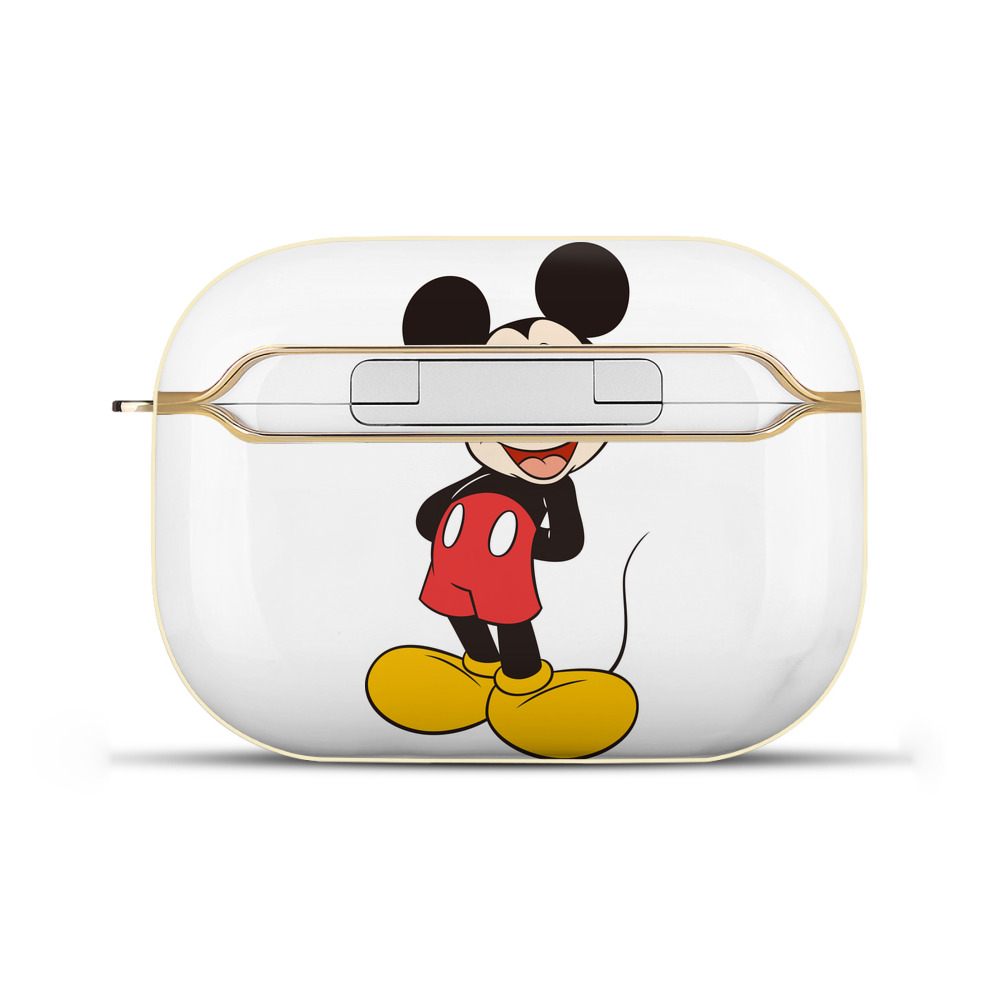 （画像用） ミッキーマウス Mickey Mouse 【AirPods Pro用】ハードシェル保護ケース｜耐衝撃・防指紋・カラビナ付き商品仕様