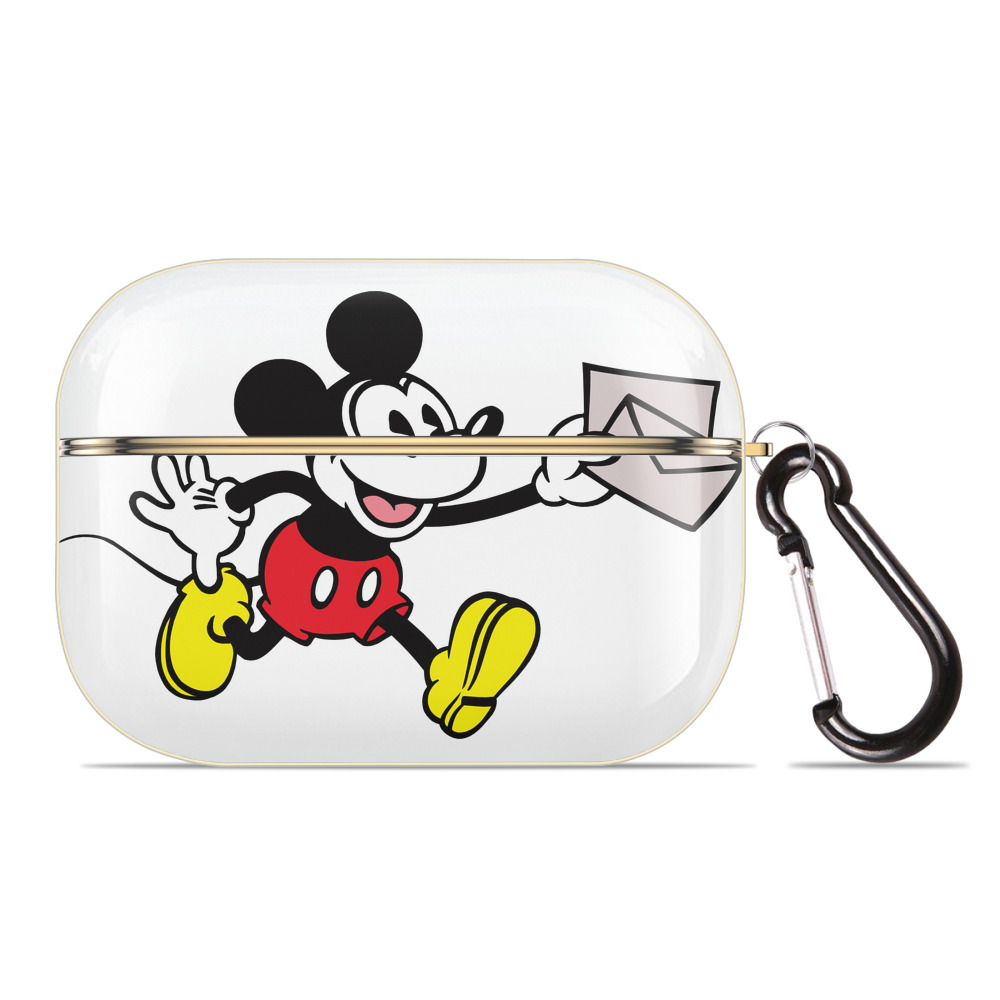 （画像用） ミッキーマウス Mickey Mouse 【AirPods Pro用】ハードシェル保護ケース｜耐衝撃・防指紋・カラビナ付き商品仕様