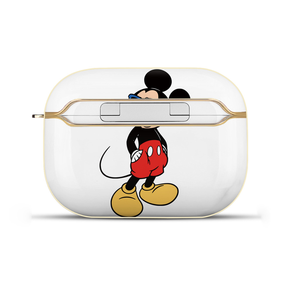 （画像用） ミッキーマウス Mickey Mouse 【AirPods Pro用】ハードシェル保護ケース｜耐衝撃・防指紋・カラビナ付き商品仕様