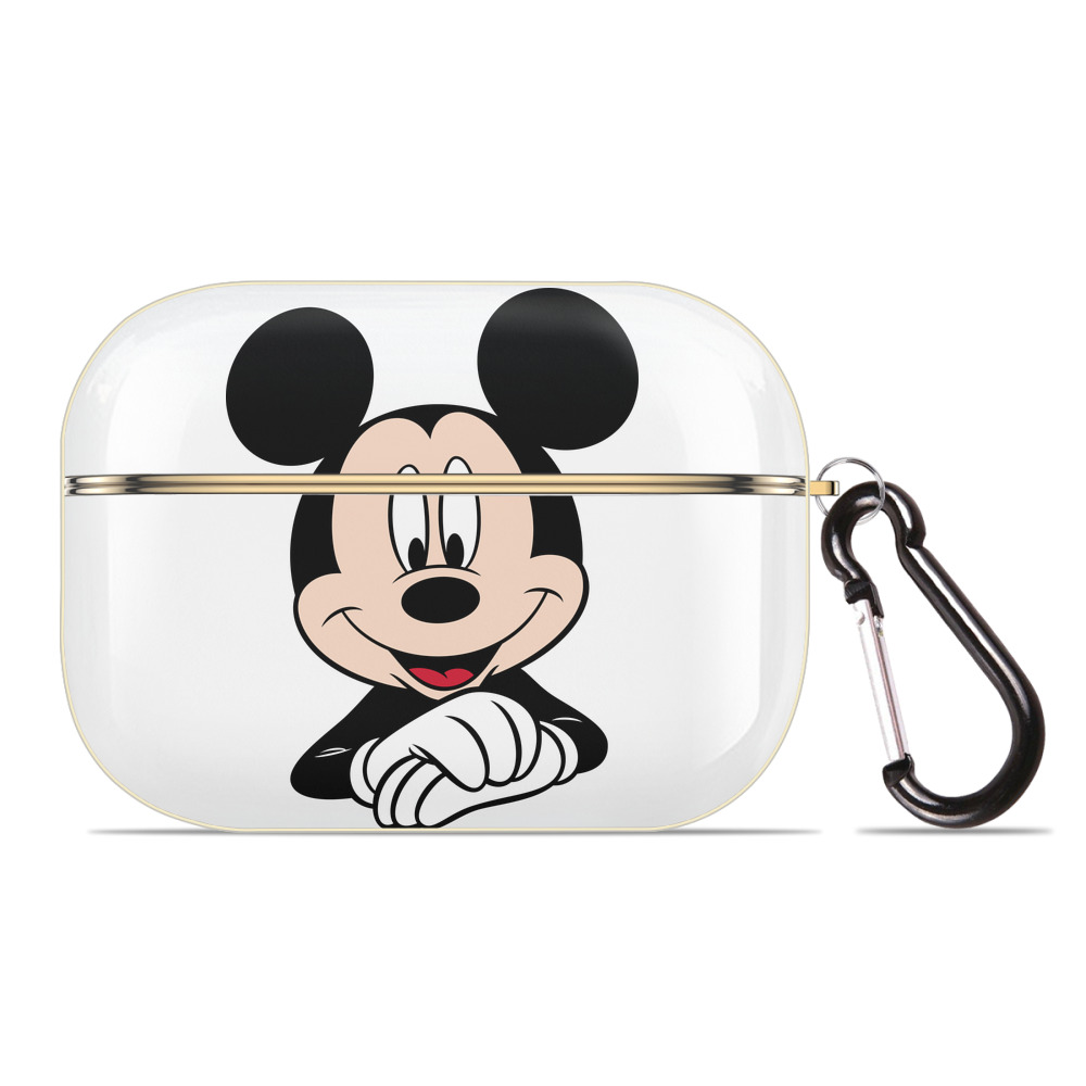 （画像用） ミッキーマウス Mickey Mouse 【AirPods Pro用】ハードシェル保護ケース｜耐衝撃・防指紋・カラビナ付き商品仕様
