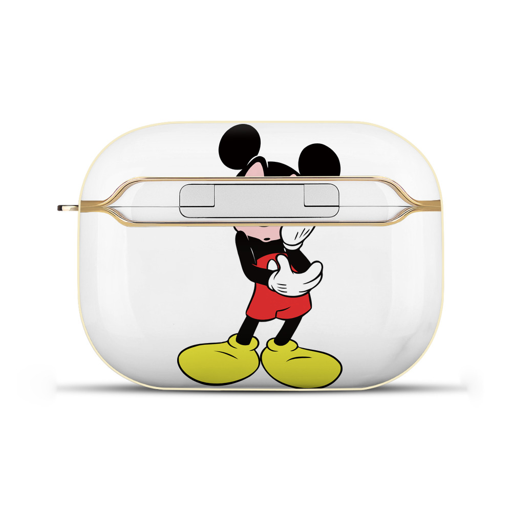 （画像用） ミッキーマウス Mickey Mouse 【AirPods Pro用】ハードシェル保護ケース｜耐衝撃・防指紋・カラビナ付き商品仕様