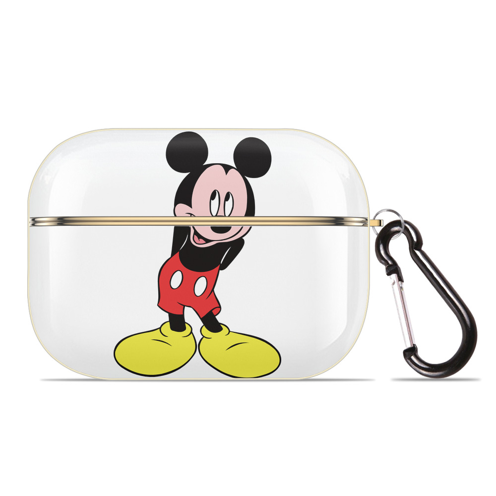 （画像用） ミッキーマウス Mickey Mouse 【AirPods Pro用】ハードシェル保護ケース｜耐衝撃・防指紋・カラビナ付き商品仕様