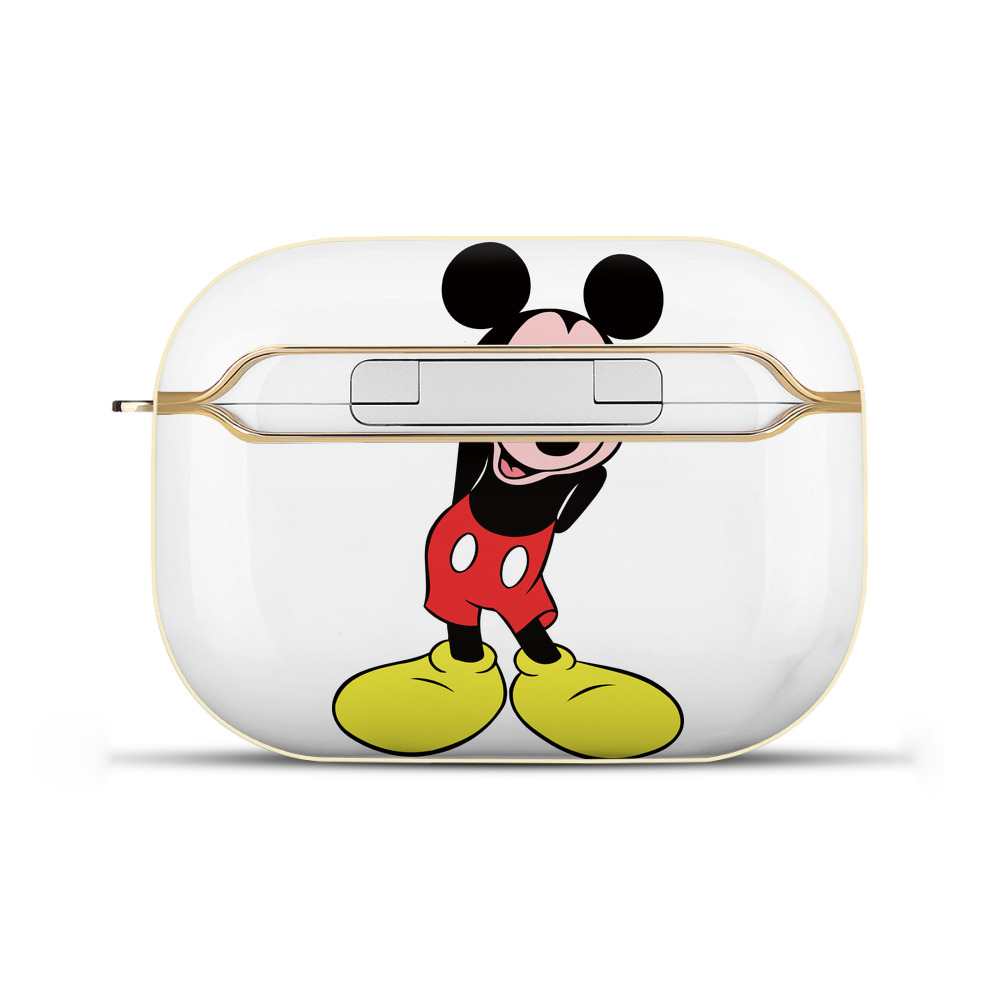 （画像用） ミッキーマウス Mickey Mouse 【AirPods Pro用】ハードシェル保護ケース｜耐衝撃・防指紋・カラビナ付き商品仕様