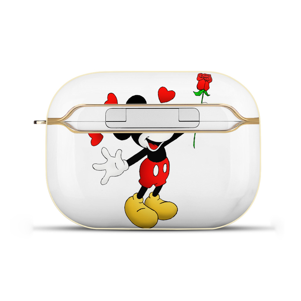 （画像用） ミッキーマウス Mickey Mouse 【AirPods Pro用】ハードシェル保護ケース｜耐衝撃・防指紋・カラビナ付き商品仕様