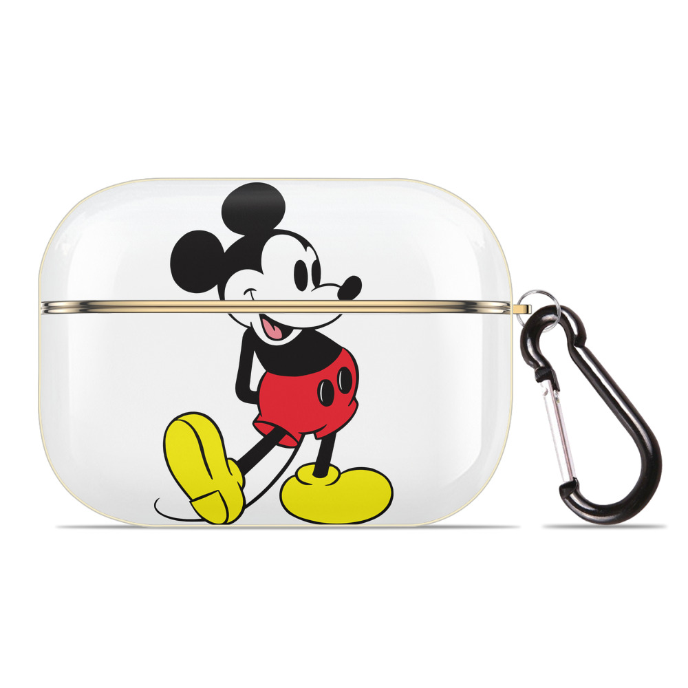 （画像用） ミッキーマウス Mickey Mouse 【AirPods Pro用】ハードシェル保護ケース｜耐衝撃・防指紋・カラビナ付き商品仕様