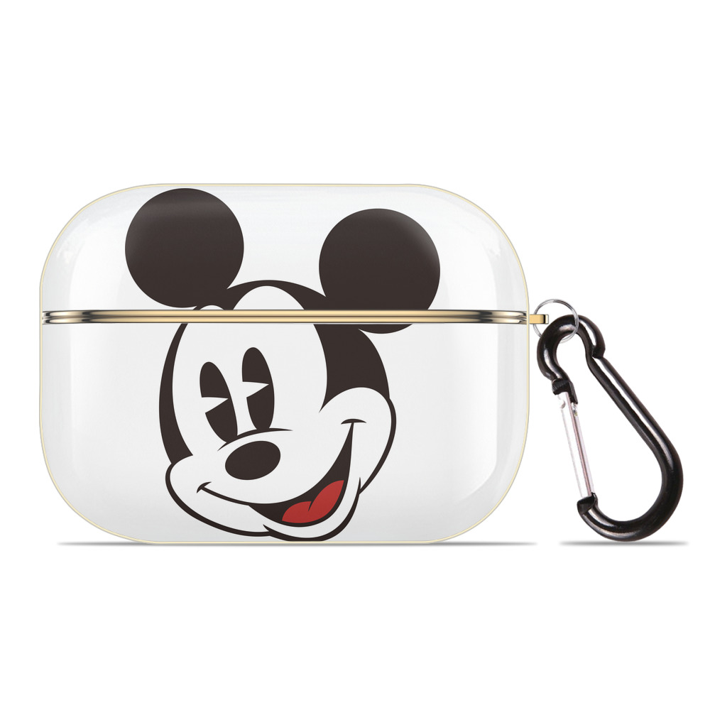 （画像用） ミッキーマウス Mickey Mouse 【AirPods Pro用】ハードシェル保護ケース｜耐衝撃・防指紋・カラビナ付き商品仕様